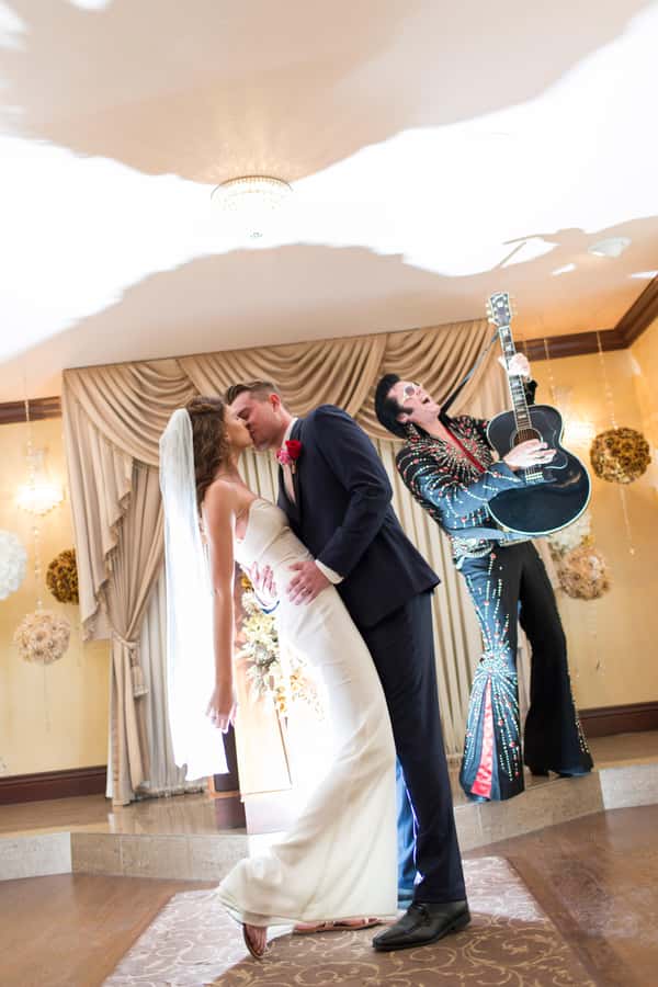 Vegas: Elvis-Themed Graceland Chapel Wedding or Vow Renewal - Elvis escorts the bride and sings three songs