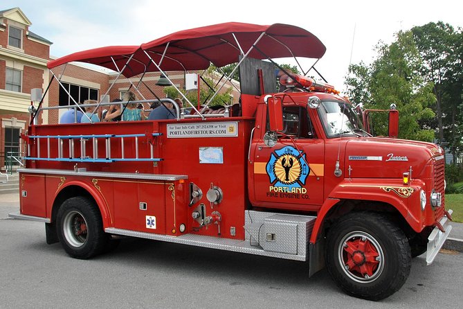 Vintage Fire Truck Sightseeing Tour of Portland Maine - Starting at Commercial Street and the Old Port