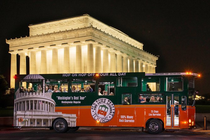Washington DC Monuments by Moonlight Tour by Trolley - FDR and Martin Luther King Jr. at the Tidal Basin