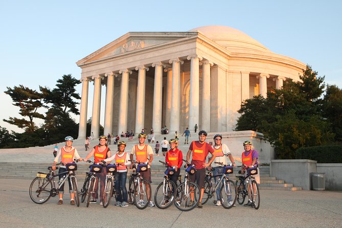 Washington DC Sites at Night Guided Bicycle Tour - MLK Memorial and the ride around the Tidal Basin