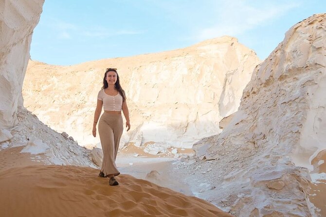 White & Black desert camping tour 2 Days 1 night From Cairo - White Desert at sunset: the main event