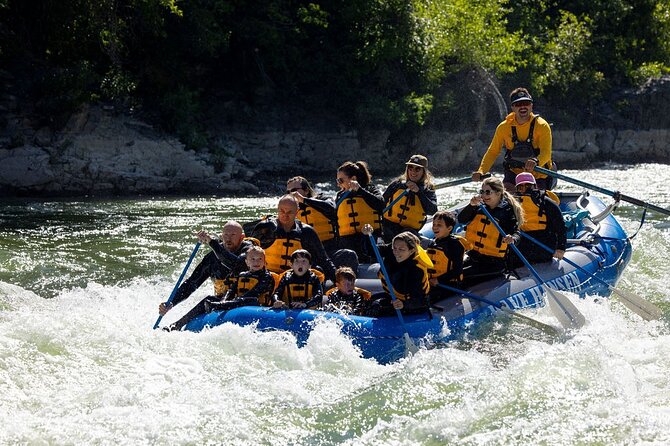 Whitewater Rafting in Jackson Hole : Family Standard Raft - Getting suited up for cold Wyoming water