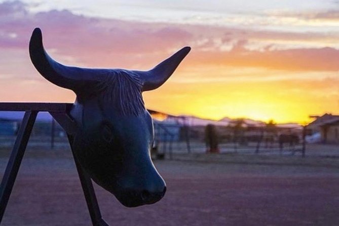 Wild West Sunset Horseback Ride with Dinner from Las Vegas - Watching the sunset from the saddle